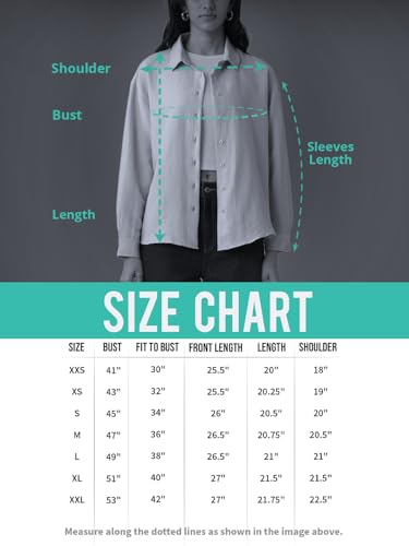 The Souled Store Cotton Linen: Flower Child Women and Girls Long Sleeves Collared Neck Button Front Green Embroidered Cotton Linen Boyfriend Shirts
