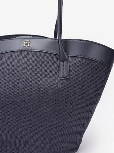 Tommy Hilfiger Texture Blue Polypropylene Tote Bag