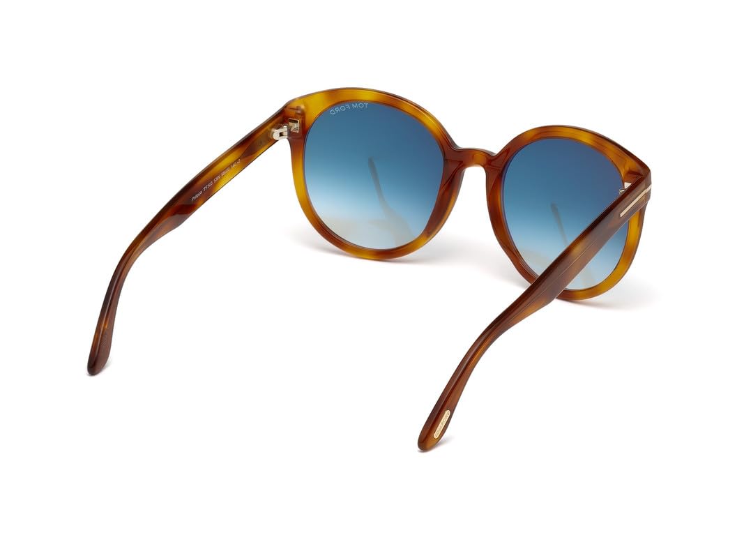 Tom Ford FT0503 53W Blond Havana Phillipa Round Sunglasses Lens Category 2 Size
