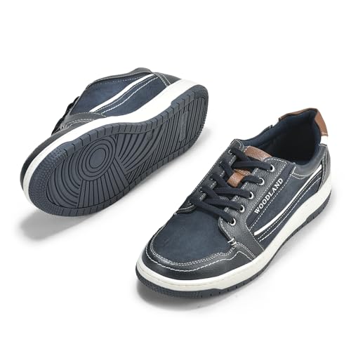 Woodland Men's Navy Softy Milled Casual Shoes-9 UK (43 EU) (OSNK 6215024)
