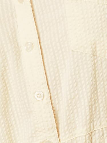 Max Women's Pure Cotton A-Line Midi Dress (SEER2D_Beige