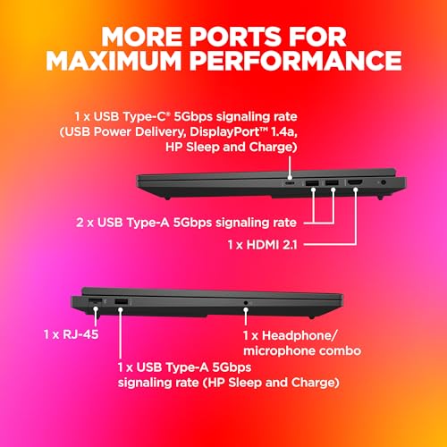 HP OMEN, AMD Ryzen 7-7840HS, 6GB NVIDIA GeForce RTX 4050 Gaming Laptop (16GB RAM, 1TB SSD) 165Hz, IPS, 16.1"/40.9cm, Win 11, MS Office 2021, Black, 2.37Kg, RGB Keys, Tempest Cooling, xd0015AX