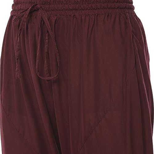 BIBA WOMEN EMBROIDERY LAYERED SALWAR KURTA DUPATTA(SKD8281_WINE_32)