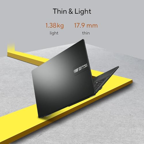 ASUS Vivobook Go 14, AMD Ryzen 5 7520U, 16GB RAM, 512GB SSD, FHD, 14", 60Hz,42WHrs, Windows 11, M365 Basic (1Year)*,Office Home 2024, Mixed Black, 1.38 kg, E1404FA-EB774WS, Thin & Light Laptop