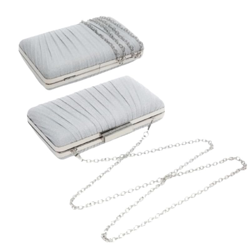 Mastyle® Handbag With Chain Strap And Glitter Touch Lightweight Clutch For Women