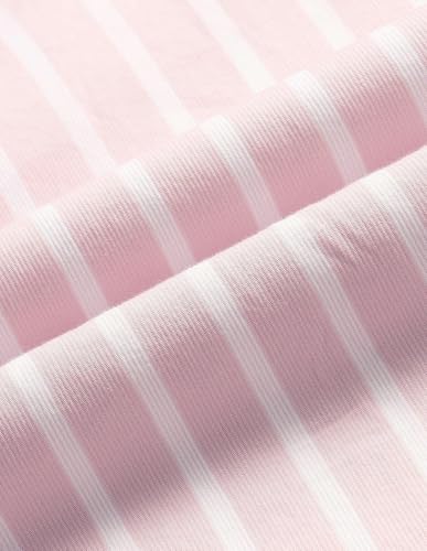 U.S.Polo Association Men's Casa De Campo Vertical Striped Shirt (USSHT3369_Pink_46)