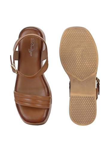 Delize Light Leather Tan women lightweight, leather, clog sandals 65770-38