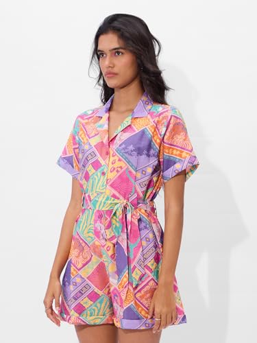 The Souled Store Jungle Vibes Cotton Jumpsuit for Women and Girls