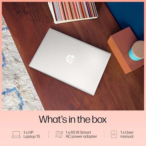 HP 15, 13th Gen Intel Core i5-1334U Laptop(16GB DDR4, 512GB SSD), 15.6"/39.6cm,FHD,Win 11,Office 24,Microsoft 365*, Silver,1.59kg, Iris Xe Graphics, FHD Camera w/Privacy Shutter, Backlit KB, fd0467tu