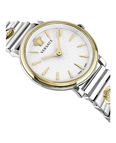 Versace V-Circle 38 mm Silver Dial Women Analog Watch- VE8104922