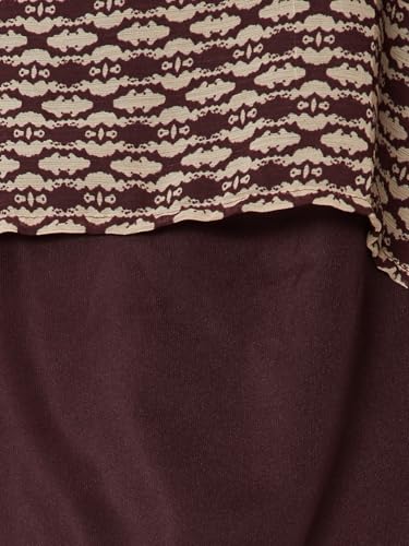 Max Women Printed A-line Dress (Red_M)
