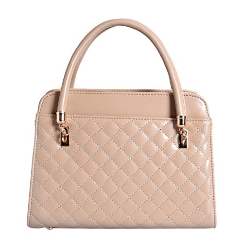 Lino Perros Women's Faux Leather Handbag (Beige)