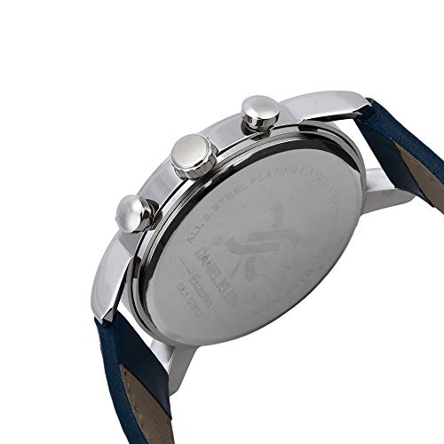 Daniel Klein Leather Analog Blue Dial Men's Watch-DK.1.12361-2