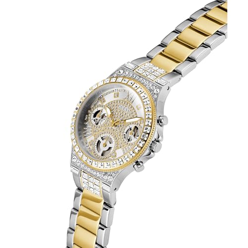 GUESS Moonlight Silver Round Dial Analog Women's Watch - GW0320L7