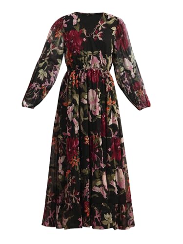 VERO MODA Women's Midi Dress Jet Black