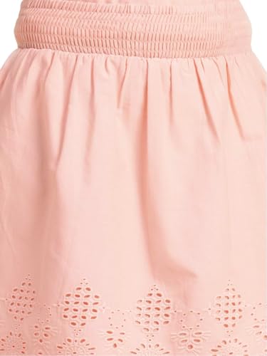 VERO MODA Girls Relaxed Fit High Rise Pink Skirt