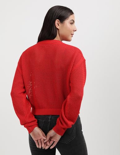 Tommy Hilfiger Womens Red Color Sweater S