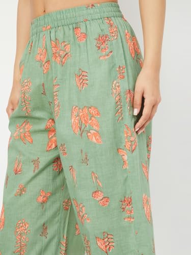 Max Women's Cotton Blend Kurta Set (CTKST54026B