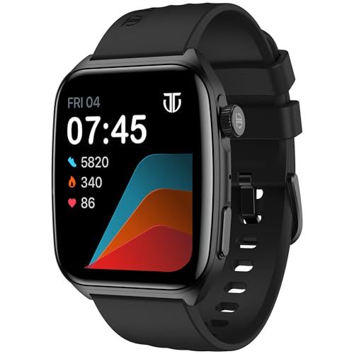 Titan Smart 4.0 Smartwatch with 1.93” AMOLED Display, Infinite AI Watch Faces, AI Voice assistant, Smart Hydration, Multiple Menu Styles, QR Hub, 100+ Multisports, BT Calling, HRM, SpO2,Games - Black