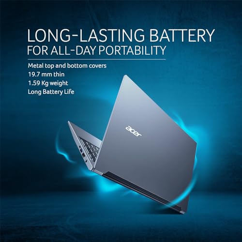 acer SmartChoice Aspire Lite, AMD Ryzen 5 5625U, 8GB RAM, 512GB SSD,FHD, 15.6"/39.62cm, Windows 11 Home, Steel Gray, 1.59 kg, AL15-41, Backlit Keyboard