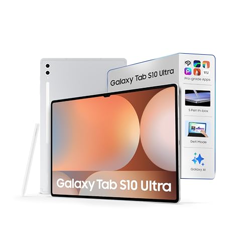 Samsung Galaxy Tab S10 Ultra [Smartchoice], S Pen in-Box, 36.99 cm (14.6 inch) Dynamic AMOLED 2X Display, 12 GB RAM, 512 GB Storage, Wi-Fi Tablet, Platinum Silver
