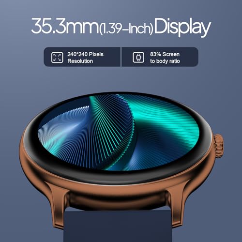 Fire-Boltt Phoenix Pro Smart Watch 1.39 inch Bluetooth Calling, AI Voice Assistant, Metal Body with 120+ Sports Modes, SpO2, Heart Rate Monitoring (Copper Blue)