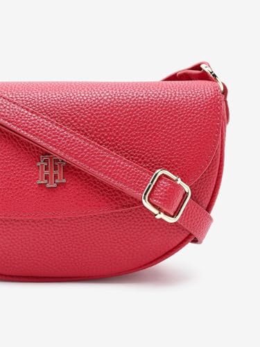 Solid Red Pu Sling Bag