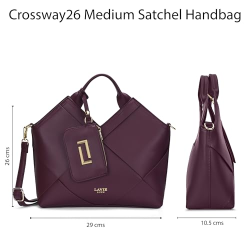 Lavie Luxe Women's Crossway26 Medium Satchel Handbag | Satchel Bag for Work | Ladies Purse | Stylish Shoulder Bag | Gift For Women