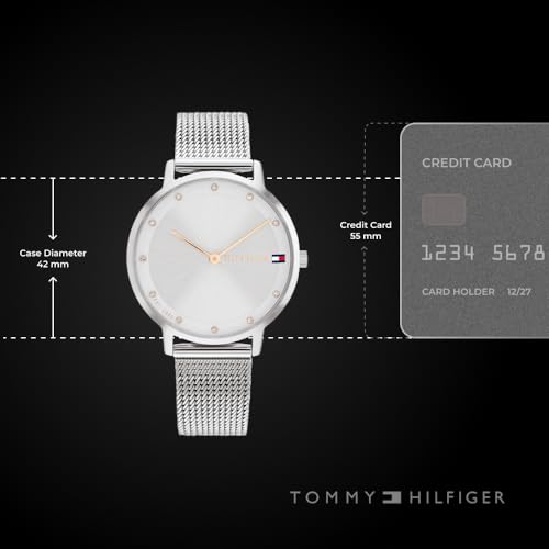 Tommy Hilfiger Analog Grey Dial Stainless Steel Strap Watch for Women