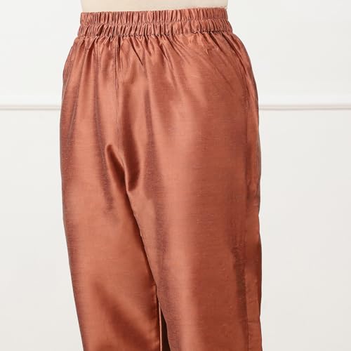 Brown Tissue Digital Print Unstitched Suit Set