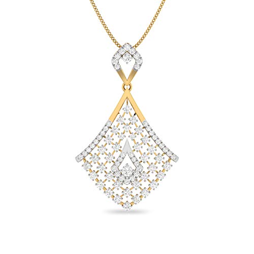 PC Jeweller 18k (750) Yellow Gold and Solitaire Pendant for Women