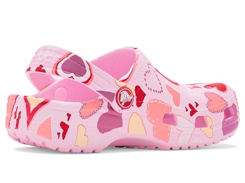 Crocs Classic Vday Kids Clog (Color-Pink | Size-8)