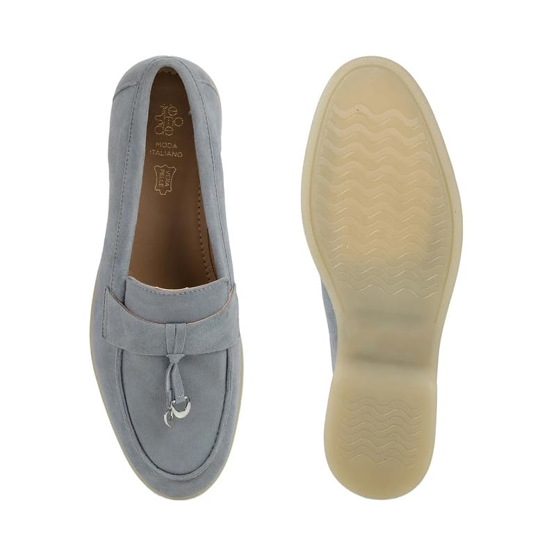 tresmode Angil Platinum Women's Casual Loafers in Size 7 UK / 40 EU