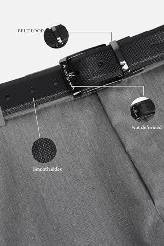 Men Black Textured Formal Belt