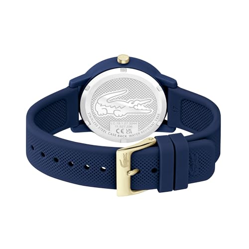 Lacoste 12.12 Ladies Qtz Basic Blue Round Dial Women's Watch|Blue Silicone Material|Multi Color Band - 2001271