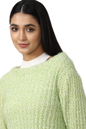 FOREVER 21 Textured Green Sweater 23000082135010