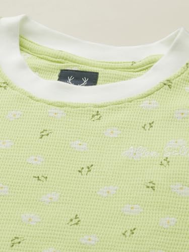 Allen Solly Girls Green Print Casual Dress