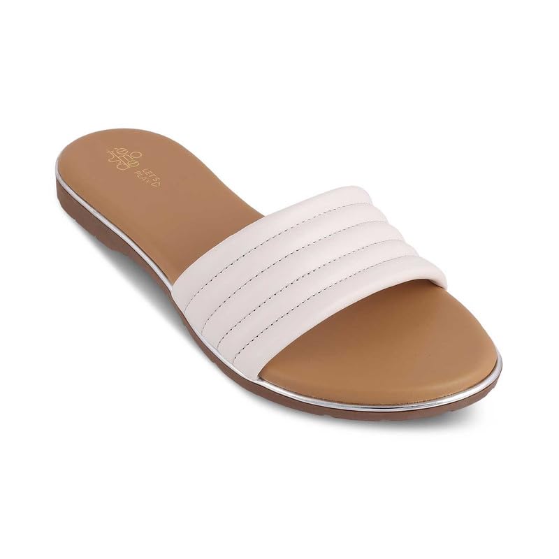 tresmode 240-SHAR WHITE SMART CASUAL FLATS EU/40 UK/7