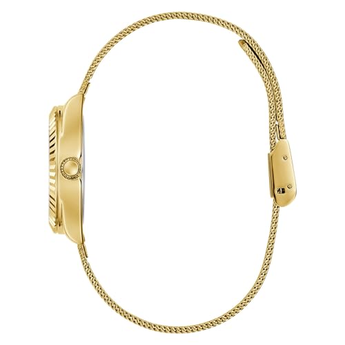 GUESS Mini Luna Champagne Round Dial Analog Women's Watch - GW0842L2