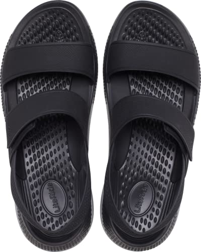 crocs womens LiteRide Sandal Black/Light Grey Sandal - 3 UK (W5) (206711-02G)