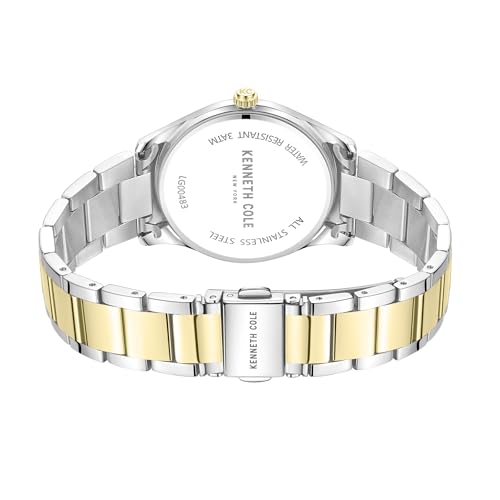 Kenneth Cole Quartz Analog Mother of Pearl Dial Stainless Steel Strap Watch for Women