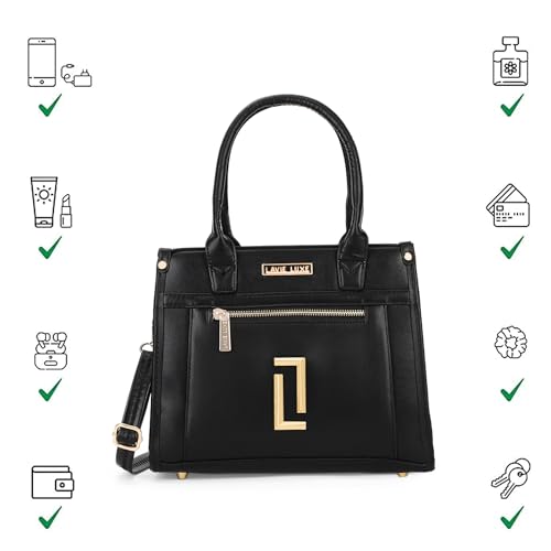 Lavie Luxe Women's Sasha Medium Satchel Bag for Women | Satchel Handbag for Work | Ladies purse | Stylish Shoulder Bag | Gift for Women