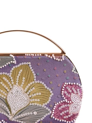 THE TAN CLAN Riveria Multicolor Capsule Clutch | Colorful Evening Bag for Women | Party & Festive Clutch Purse