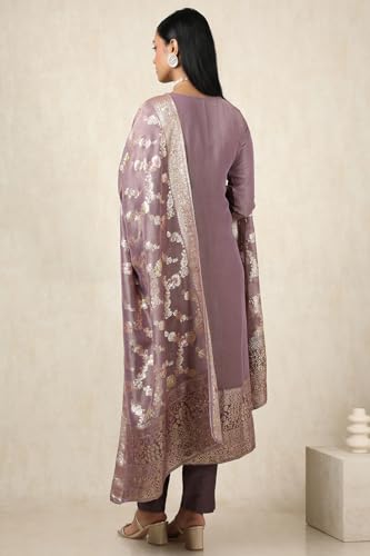 Soch Women's Tissue Salwar Suit Set (EWS5CD21717_Purple