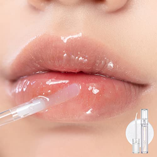 Rom&Nd Glasting Water Gloss Brilliant 00 Meteor Track | Lightweight, Non-Sticky Texture | Smooth Application | Enhances Natural Lip Color | Portable and Easy to Use