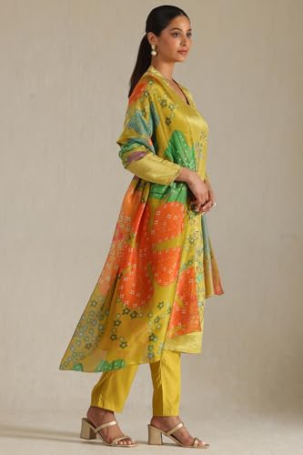 Soch Women's Tissue Salwar Suit Set (EWS5CD21559_Yellow