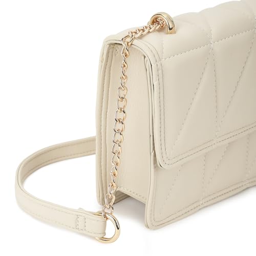 Fastrack Casual Sling Bag with Magnet Button Closure for Girls, Small Size with Internal Organiser, Handheld Design and Metal Chain Sling