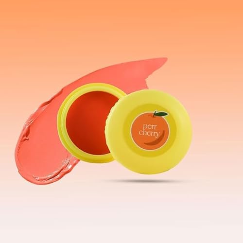 Perr Cherry Vegan Lip and Cheek Tint | Matte Natural Blush for Women & Girls | Lip Tint with Vitamin E | Nourishing Cheek Tint, 5g (Orange Creamsicle, Pack of 1)