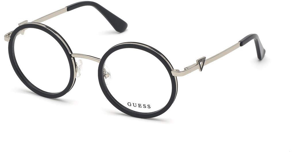GUESS Black Round Full rim Frames for Women - GU2730 50 001