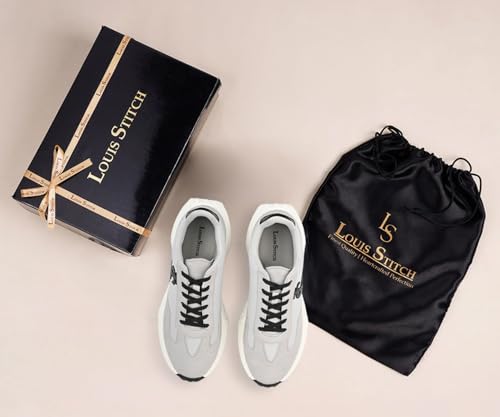 LOUIS STITCH Dutch Grey Sneaker for Men | Comfortable & Durable Sneaker | LSP-SNK-NBL-GY | UK-10